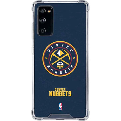 NBA Denver Nuggets Distressed Galaxy S20 FE Clear Case